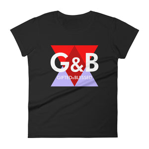 Women's short sleeve ( petite) G&B t-shirt - righteous-and-dope