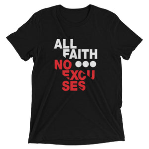 All Faith Black Short Sleeve Christian T-Shirt - Righteous and Dope - righteous-and-dope