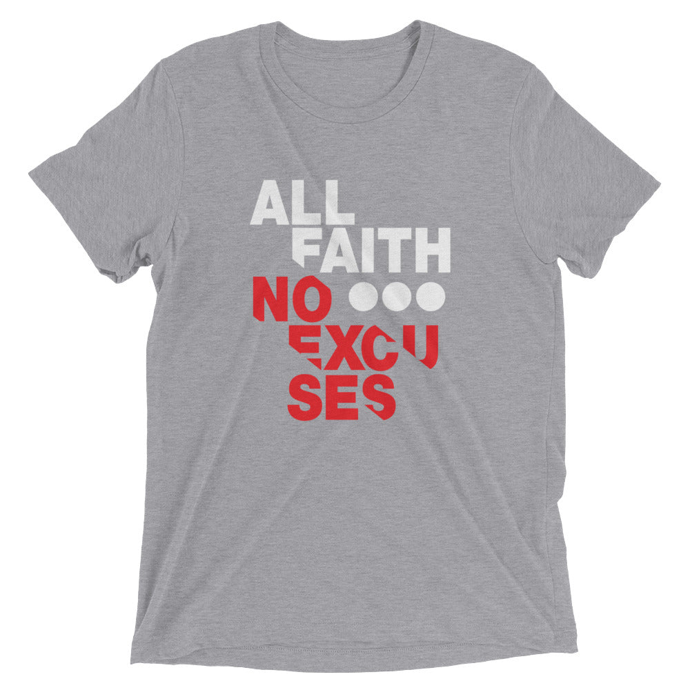 All Faith Black Short Sleeve Christian T-Shirt - Righteous and Dope - righteous-and-dope