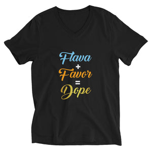 Unisex ( regular fit ) Short Sleeve Flava V-Neck T-Shirt - righteous-and-dope