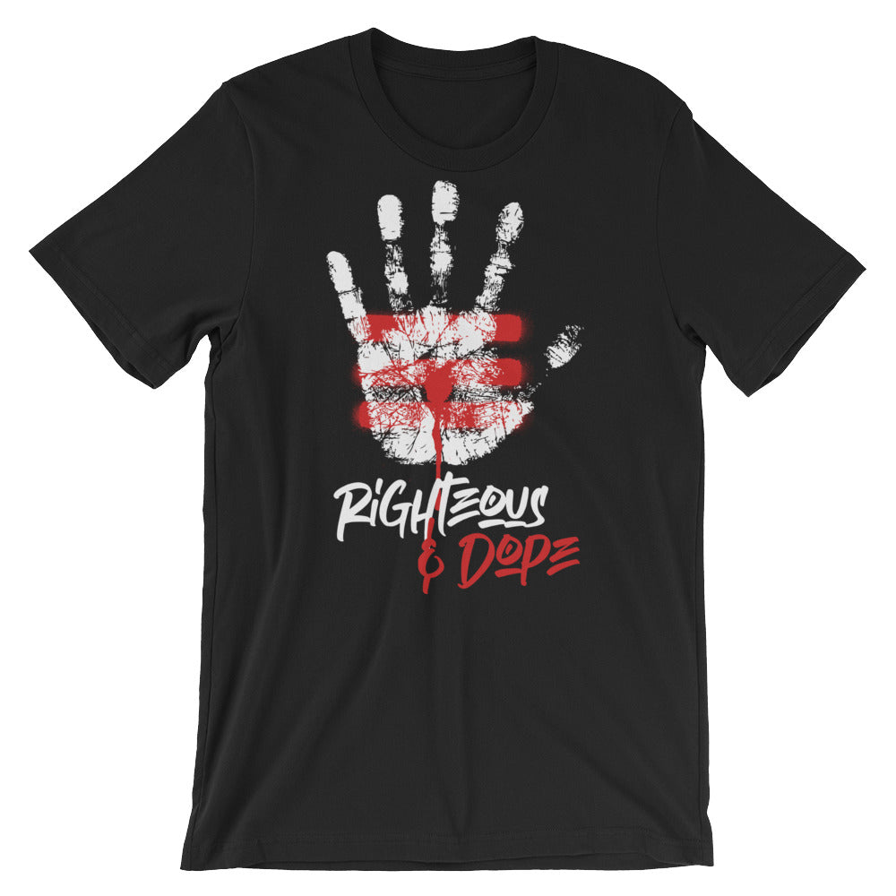 The Sacrifice Black Short-Sleeve Unisex T-Shirt - righteous-and-dope