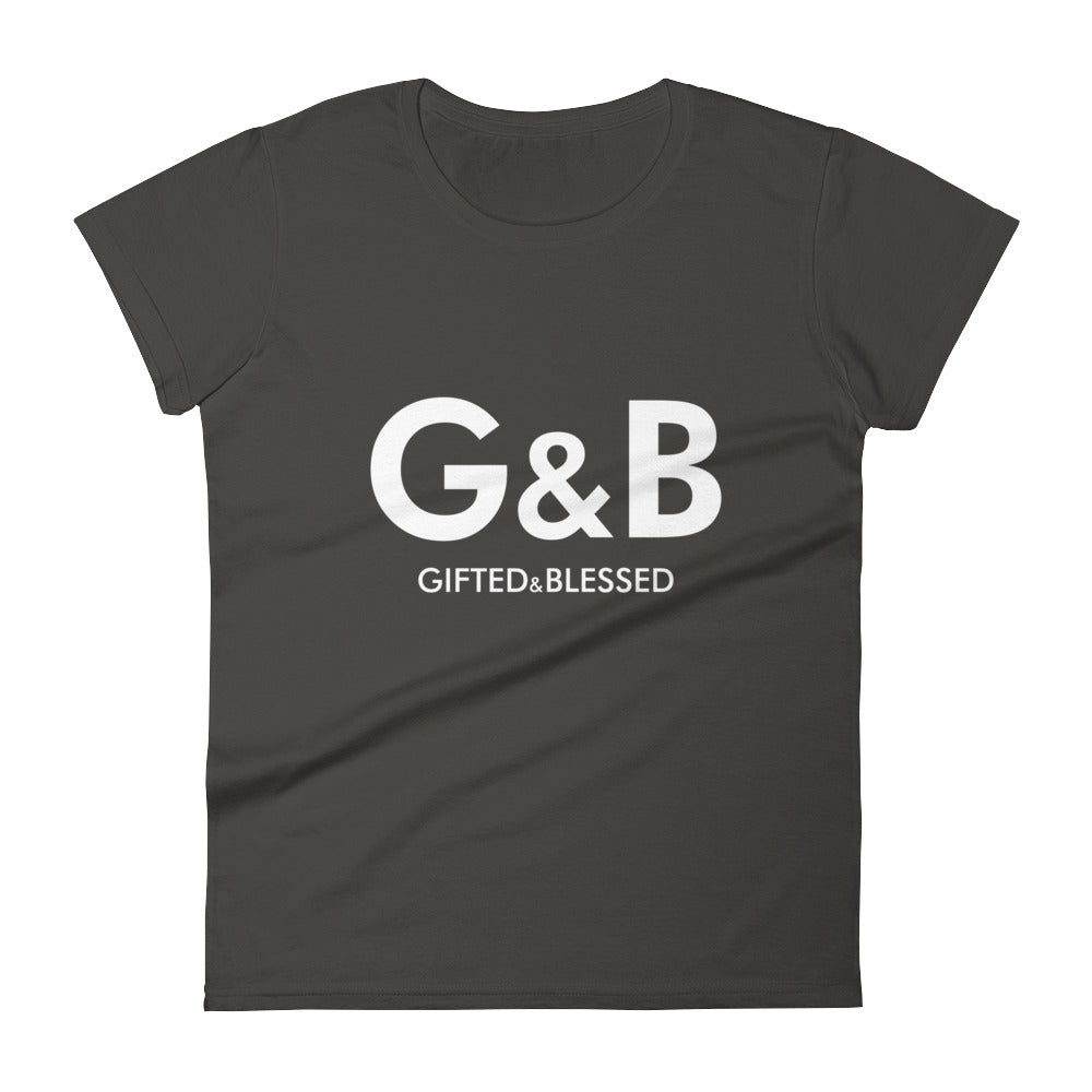 Women's short sleeve( petite )  Gifted & Blessed signature t-shirt - righteous-and-dope